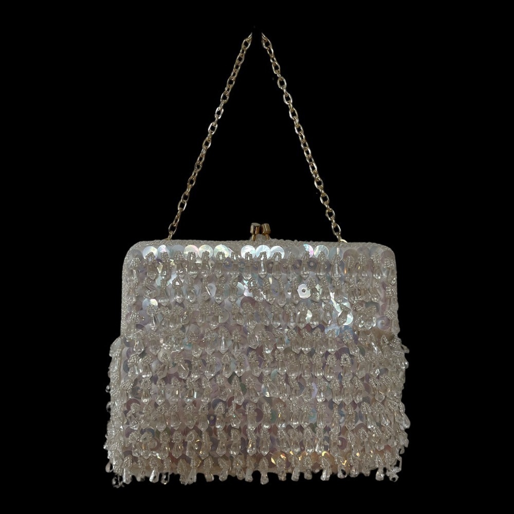Vintage Beaded Evening Handbag Made in Hong Kong